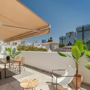 Casa Boma - Lighting With Private Balcony - Campolide I Appartement